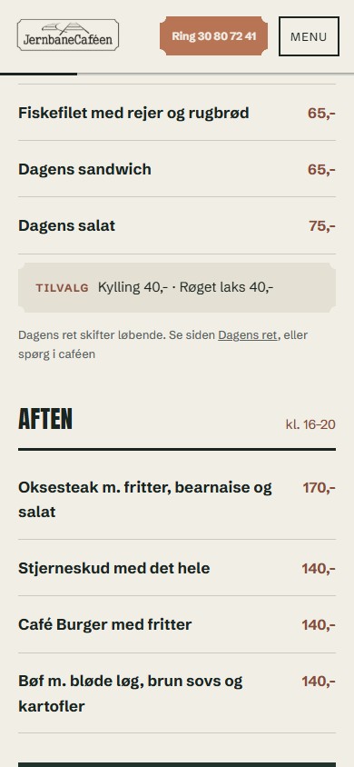 Menukortet